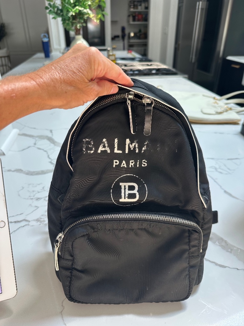 Balmain mini Nylon Backpack/Purse